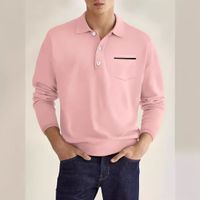 Men's Solid Color Polo Shirt Men's Clothing main image 2