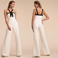 Women's Bodysuits Sleeveless Bodysuits Contrast Binding Bowknot British Style Solid Color Bow Knot main image 1