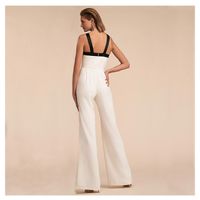 Women's Bodysuits Sleeveless Bodysuits Contrast Binding Bowknot British Style Solid Color Bow Knot main image 3