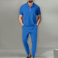 Men's Solid Color Pants Sets Men's Clothing main image 4