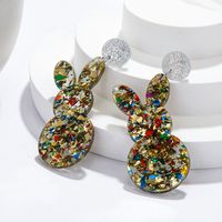 1 Pair Cute Sweet Simple Style Rabbit Arylic Drop Earrings main image 2