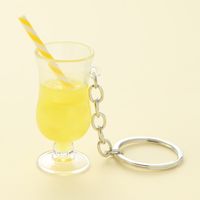 Cute Lady Sweet Cup Alloy Bag Pendant Keychain main image 4