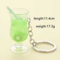 Cute Lady Sweet Cup Alloy Bag Pendant Keychain main image 2