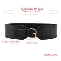 Casual Formal Simple Style Solid Color Pu Leather Belt Buckle Women's Leather Belts main image 5