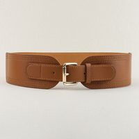 Casual Formal Simple Style Solid Color Pu Leather Belt Buckle Women's Leather Belts main image 8