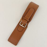 Casual Formal Simple Style Solid Color Pu Leather Belt Buckle Women's Leather Belts main image 9