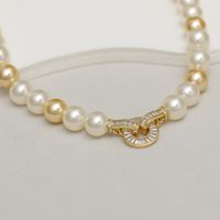 Einfacher Stil Klassischer Stil Runden Ball Künstliche Perle Kupfer Frau Halskette main image 1