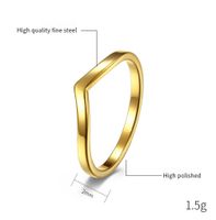 304 Stainless Steel Basic Simple Style Classic Style Peach Rings main image 2