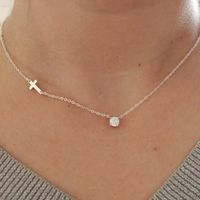 Copper Gold Plated Casual Classic Style Plating Inlay Cross Zircon Pendant Necklace main image 10