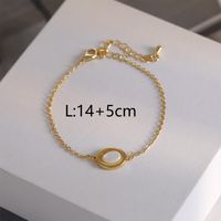 Copper Lady Modern Style Commute Plating Inlay Shell Artificial Pearls Bracelets sku image 1