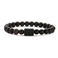 Básico Estilo Clásico Ronda Piedra Natural Ágata Con Cuentas Unisexo Pulsera sku image 8