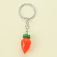 Simple Style Letter Fruit Alloy Bag Pendant Keychain sku image 3