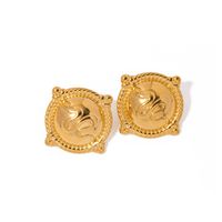 304 Stainless Steel 18K Gold Plated IG Style Snake Rings Earrings main image 6