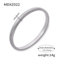 Titanium Steel 18K Gold Plated Casual Simple Style Commute Plating Circle Bangle sku image 3