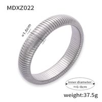 Titanium Steel 18K Gold Plated Casual Simple Style Commute Plating Circle Bangle sku image 13