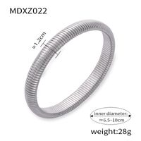 Titanium Steel 18K Gold Plated Casual Simple Style Commute Plating Circle Bangle sku image 11