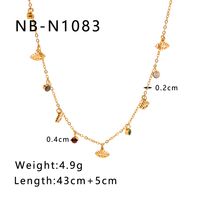 304 Stainless Steel 18K Gold Plated Luxurious Romantic Plating Inlay Eye Zircon Necklace sku image 1