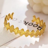 316 Stainless Steel  IG Style Simple Style Solid Color Rings Bracelets main image 5