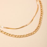 Großhandel Schmuck Einfacher Stil Einfarbig Legierung Geschichtet Doppellagige Halsketten main image 4