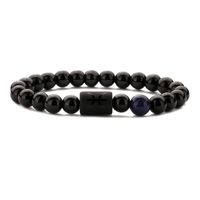 Chinoiserie Classic Style Round Constellation Agate Beaded Men's Bracelets sku image 11