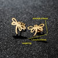 1 Pair Luxurious Sweet Artistic Animal Plating 304 Stainless Steel 18K Gold Plated Ear Studs sku image 14