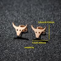 1 Pair Luxurious Sweet Artistic Animal Plating 304 Stainless Steel 18K Gold Plated Ear Studs sku image 30