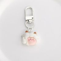 Cute Lady Sweet Panda Sheep Alloy Bag Pendant Keychain main image 4