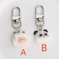 Cute Lady Sweet Panda Sheep Alloy Bag Pendant Keychain main image 3