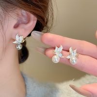 1 Pair Elegant Lady Simple Style Butterfly Butterfly Zinc Alloy Ear Studs main image 1