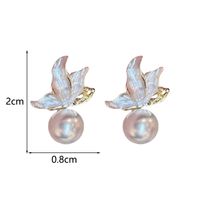 1 Pair Elegant Lady Simple Style Butterfly Butterfly Zinc Alloy Ear Studs main image 2