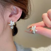 1 Pair Elegant Lady Simple Style Butterfly Butterfly Zinc Alloy Ear Studs main image 5