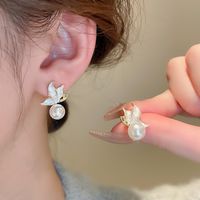 1 Pair Elegant Lady Simple Style Butterfly Butterfly Zinc Alloy Ear Studs main image 4
