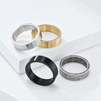 304 Stainless Steel Basic Modern Style Classic Style Solid Color Rings main image 1