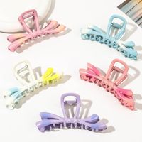 Women's Sweet Simple Style Gradient Color Metal Hair Claws main image video