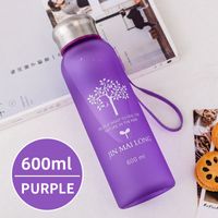 Casual Solid Color Plastic Water Bottles 1 Piece main image 8
