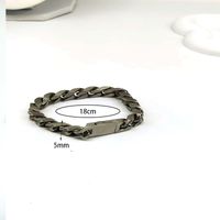 Simple Style Classic Style Cool Style Solid Color Titanium Steel Bracelets In Bulk main image 2