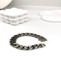 Simple Style Classic Style Cool Style Solid Color Titanium Steel Bracelets In Bulk sku image 1