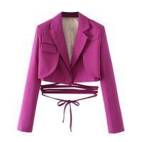 Women's Long Sleeve Blazers British Style Solid Color main image 5