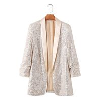 Women's Long Sleeve Blazers Pocket Elegant Solid Color main image 6