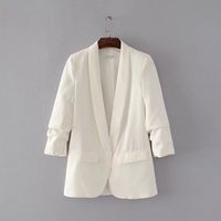 Women's Long Sleeve Blazers British Style Solid Color main image 1