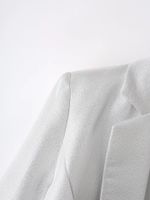 Women's Nine Points Sleeve Blazers Pocket Elegant Solid Color main image 3