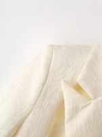 Women's Long Sleeve Blazers Pocket Elegant Solid Color Flower main image 4