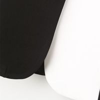 Women's Long Sleeve Blazers Contrast Binding Streetwear Zebra main image 3