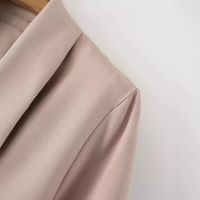 Women's Regular Dress British Style V Neck Belt Long Sleeve Solid Color Maxi Long Dress Outdoor Daily main image 4