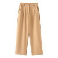 Daily Women's Elegant Solid Color Polyester Pleated Pants Sets Pants Sets main image 5