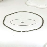 Titanium Steel IG Style Simple Style Cool Style Geometric Solid Color Necklace main image 2