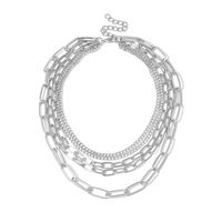 Retro Modern Style Geometric Alloy Plating Women's Layered Necklaces 1 Piece main image 4