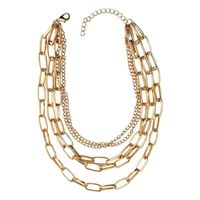 Retro Modern Style Geometric Alloy Plating Women's Layered Necklaces 1 Piece main image 3
