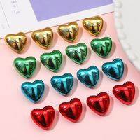 Acrílico, Globos Navideños, Cuentas De Corazón De Melocotón Brillante, Cuentas Sueltas, Cuentas Hechas A Mano, Material De Adorno De Pulsera De Bricolato main image 4