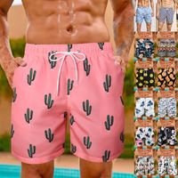 Men's Cactus Coconut Tree Flower Printing Men's Clothing main image 1